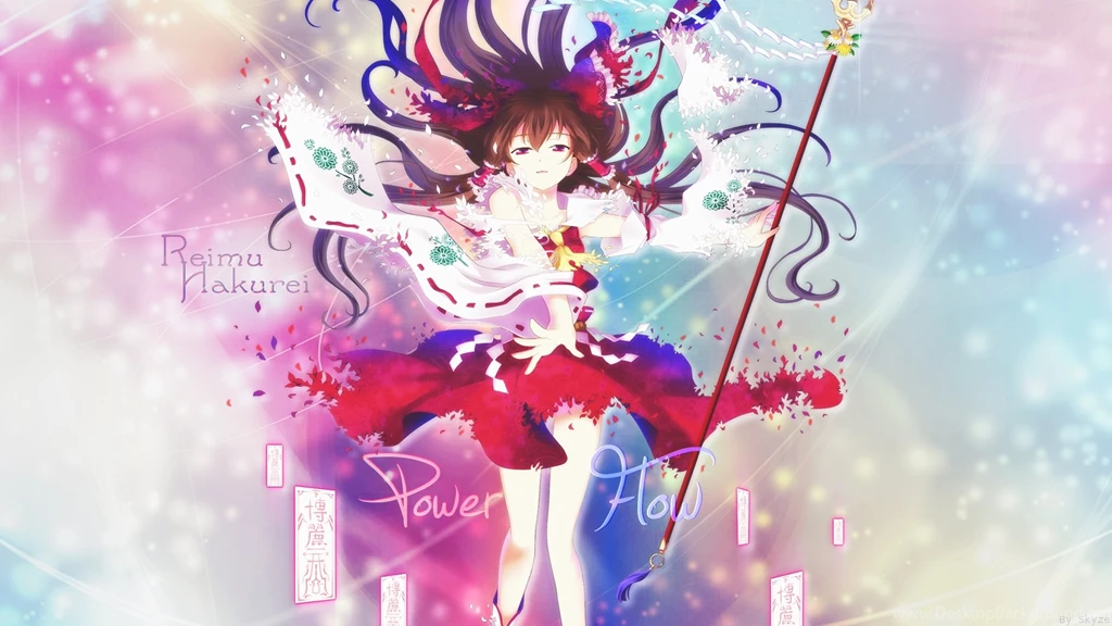HD Wallpapers Touhou Reimu Hakurei Power Flow By Takuneru On DeviantArt