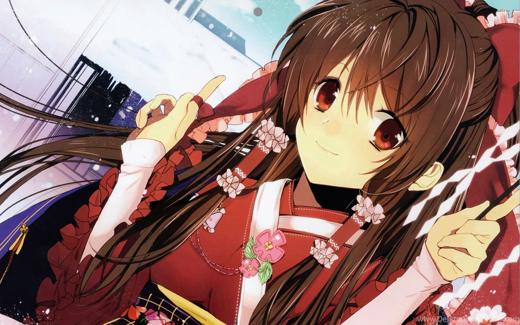 Reimu Hakurei From Touhou Project Wallpapers