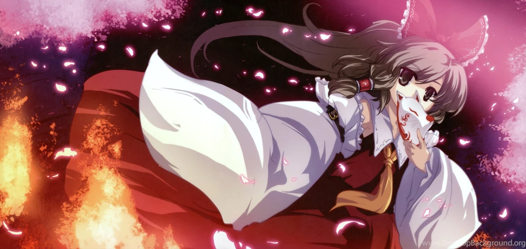 Touhou Hakurei Reimu Sway Wind Tokiame Touhou Wallpapers ...
