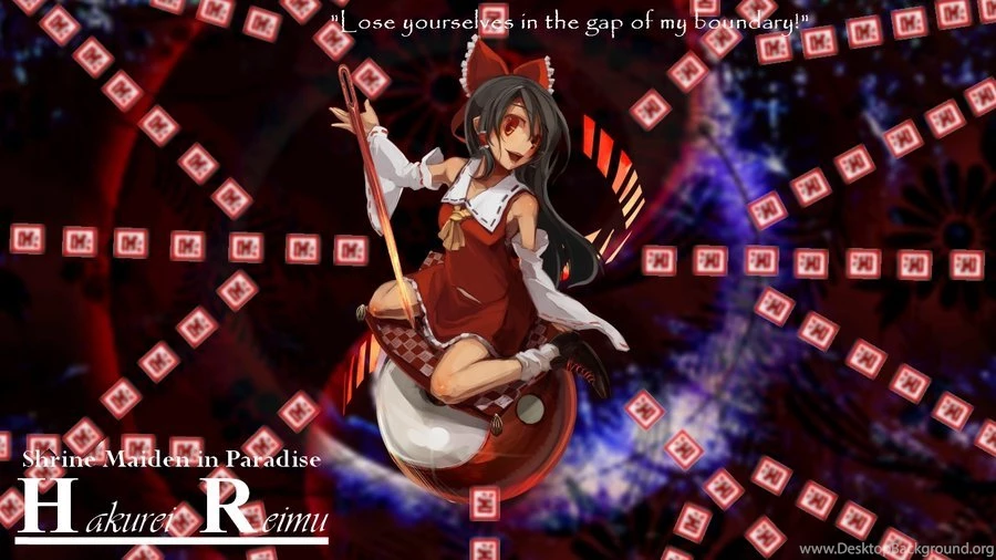 Wallpaper: Hakurei Reimu By BEhInd thE hEArt On DeviantArt