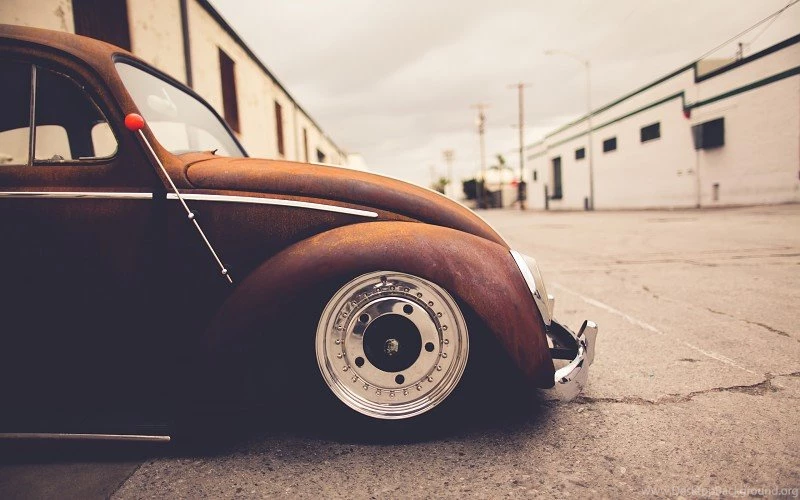 Volkswagen Bug Classic Car Classic Rust Warm Wheel Tuning Lowrider ...