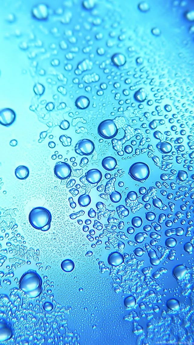 Clear Blue Water Drops Wallpapers Desktop Background