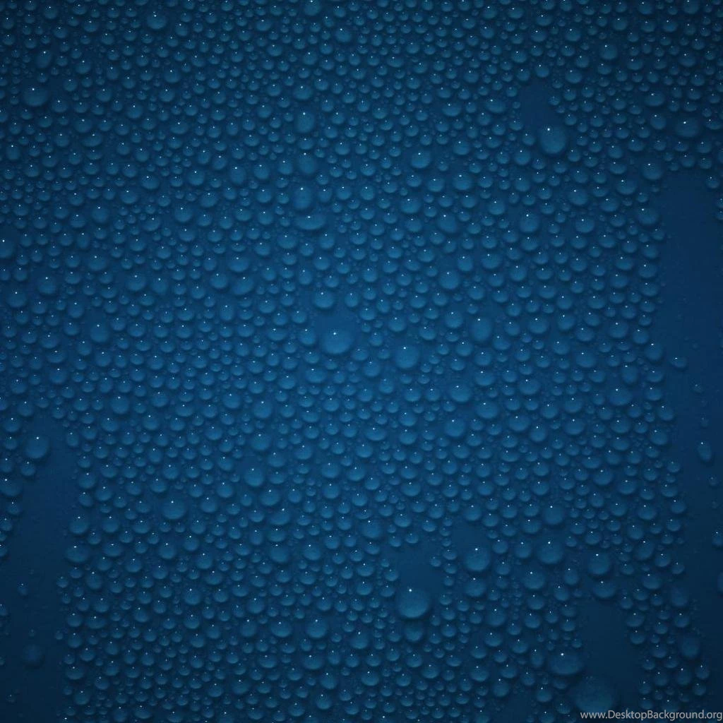 Blue Water Drops iPad Wallpapers