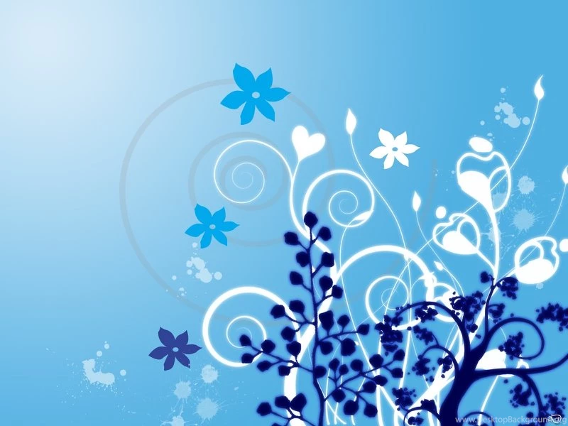 Abstract Blue Floral Blue – Abstract 3D And CG HD Desktop Wallpapers