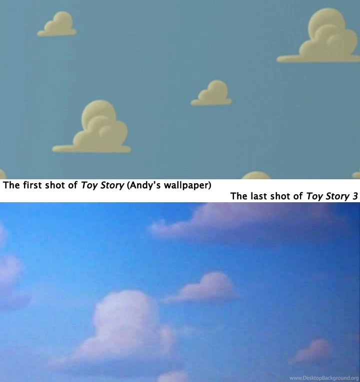 Toy Story's Cloudy Bookends