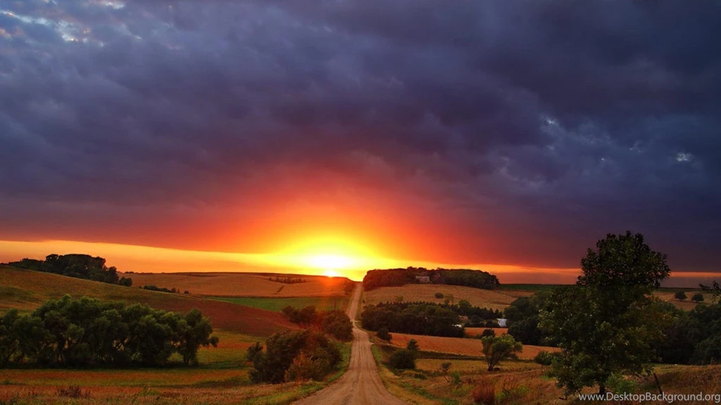 Country Road Sunrise Wallpapers   Wallpaper.