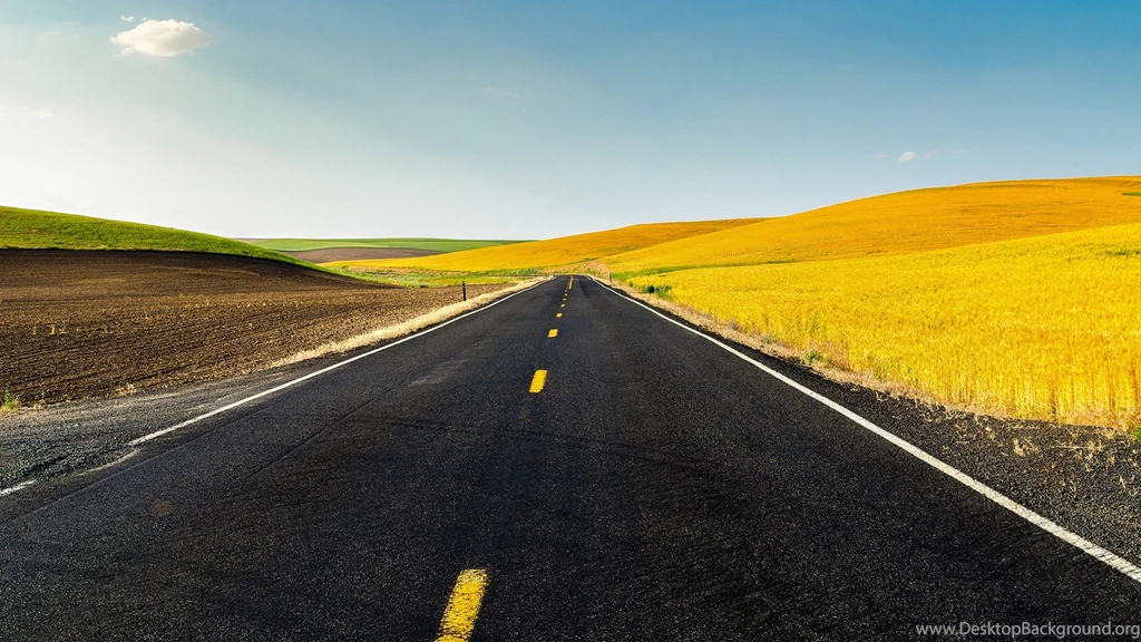 USA Roads Plains Country Road Wallpapers