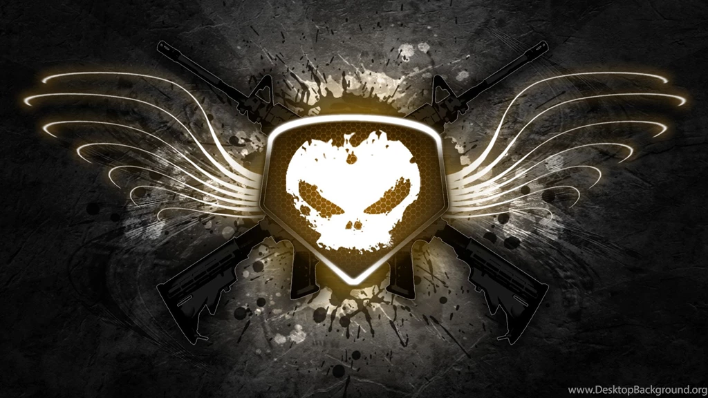 Skull Emblem M4 Assault Rifle Wallpapers From Skulls Wallpapers