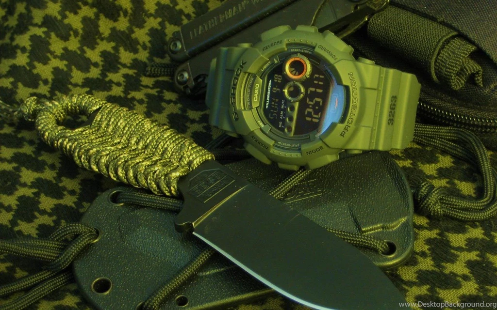 Army Knife And Watch HD Wall Wallpapers - Military Wallpapers ...