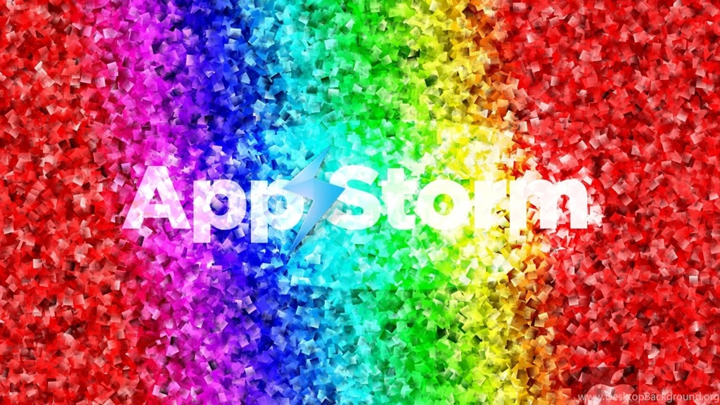 Download Wallpapers 1366x768 App Storm, Apple, Mac, Rainbow, Symbol ...
