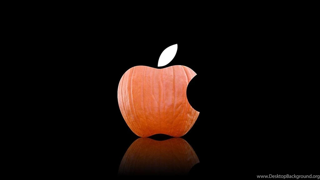 Apple Logo Reddish Apple Sign On Black Free Desktop Backgrounds ...