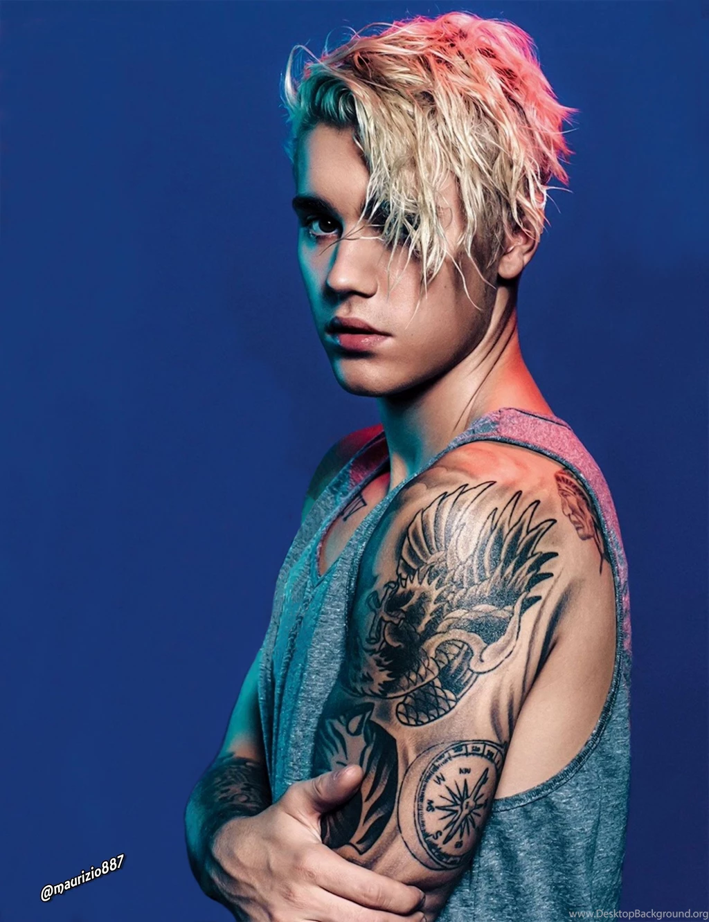 Justin Bieber New 2015 Hairstyle Photoshoot