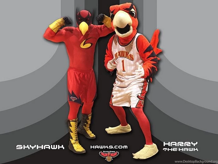 NBA Atlanta Hawks Mascot Harry The Hawk Wallpapers 12 Wallcoo.net