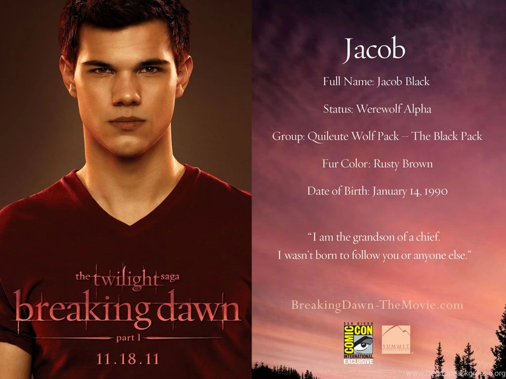 Jacob Promo Card   Harry Potter Vs. Twilight : Desktop And Mobile ...