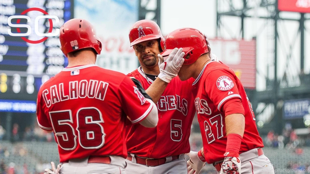 Pujols, Trout Homers Lead Angels Past Rockies, 10 2.