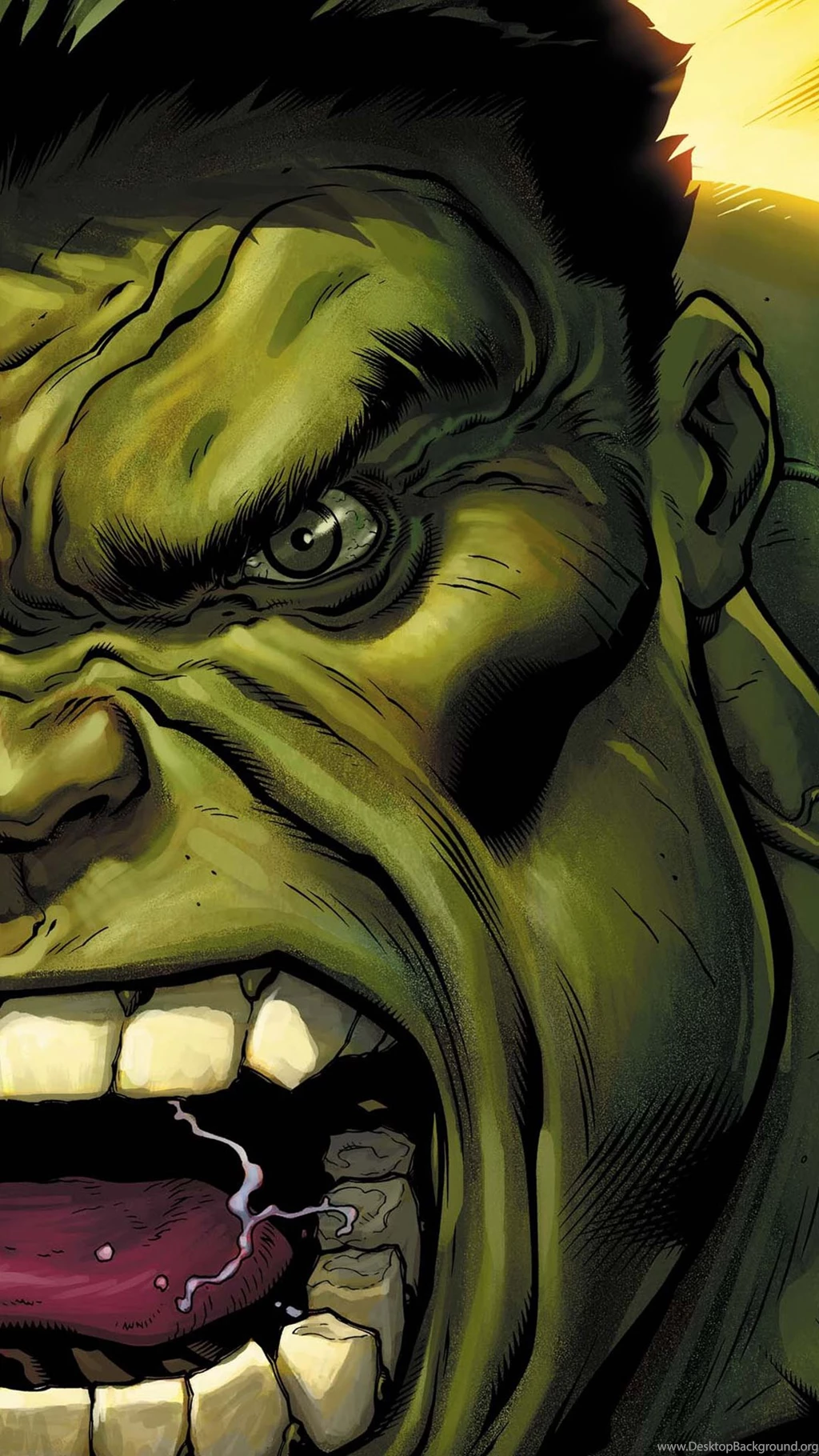 The Hulk Screaming Illustration iPhone 6 Plus HD Wallpapers / IPod ...