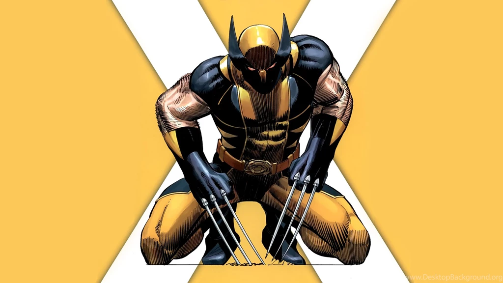 X Men, Wolverine, Yellow, Marvel Comics, Cartoon HD Wallpapers