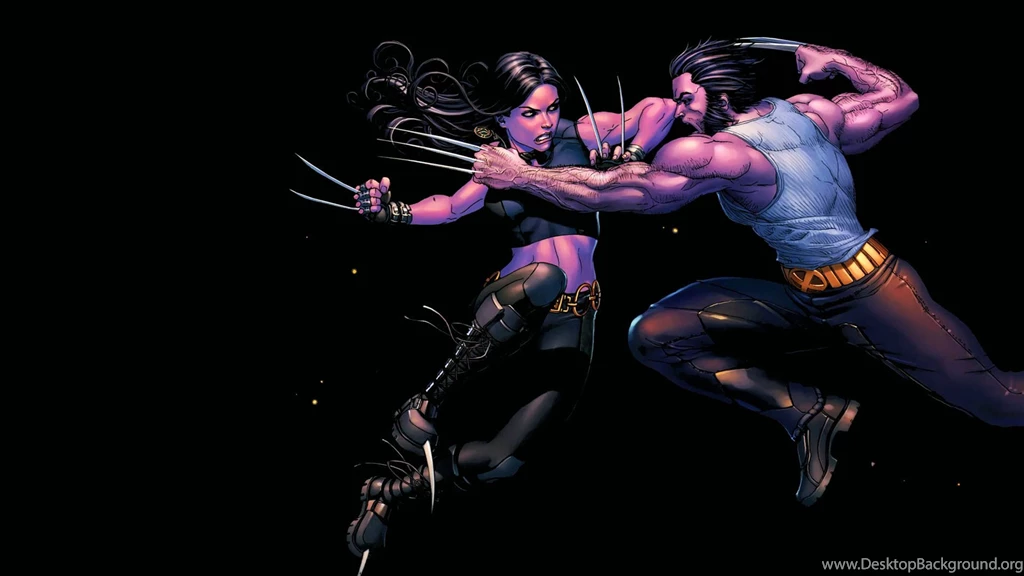 Cartoon For X Men Wolverine Fighting Desktop HD Wallpapers ...