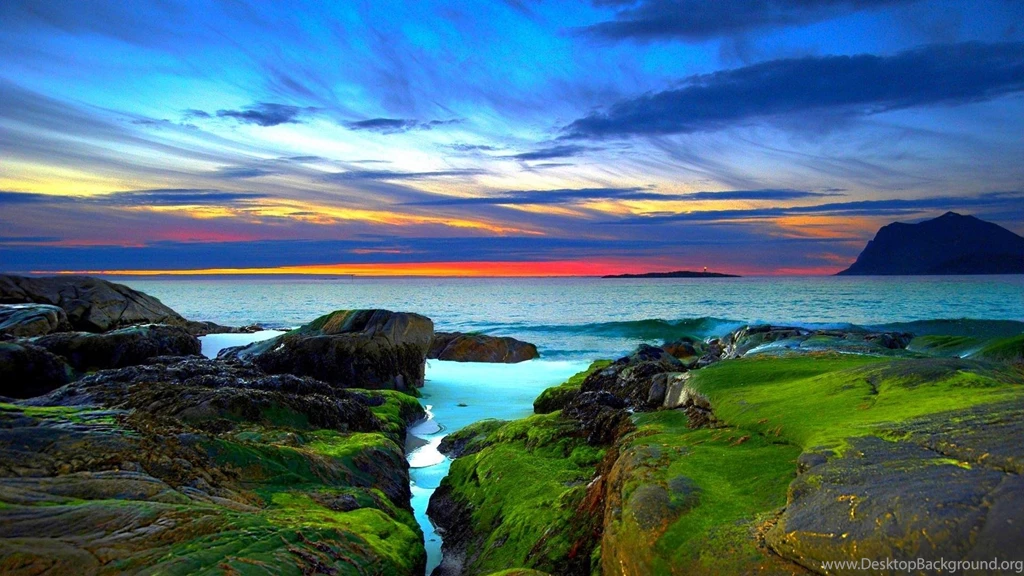 Hdr Seashore Sunset >> HD Wallpaper, Get It Now!