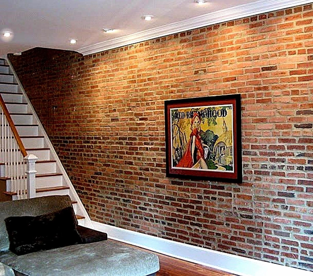 Faux Brick Wallpaper. Dark Brown Faux Marble Wallpaper. Faux Brick ...