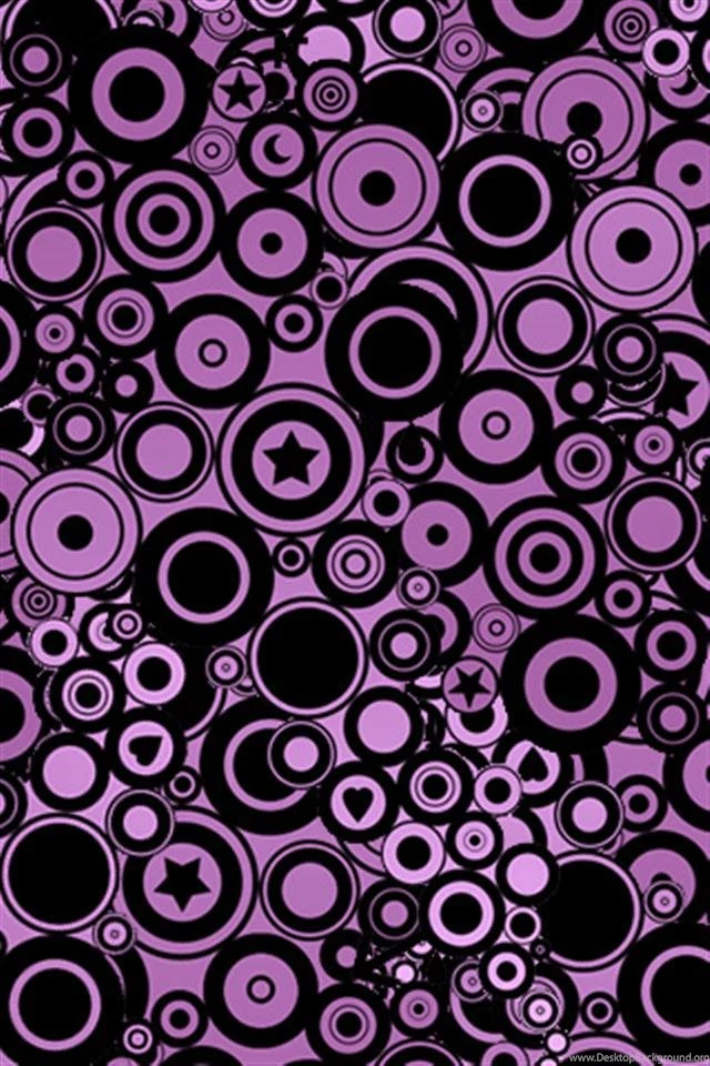 Purple Circles iPhone Wallpapers, iPhone 5(s)/4(s)/3G Wallpapers