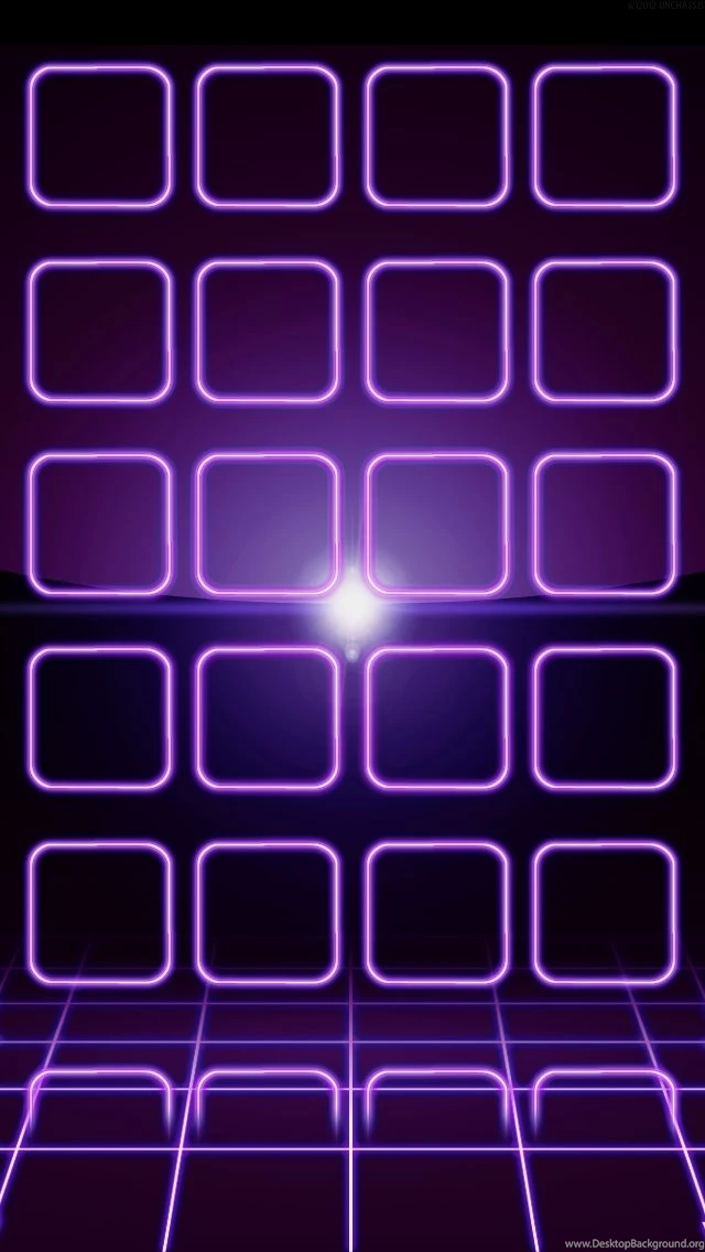 Purple Neon Frames The iPhone Wallpapers