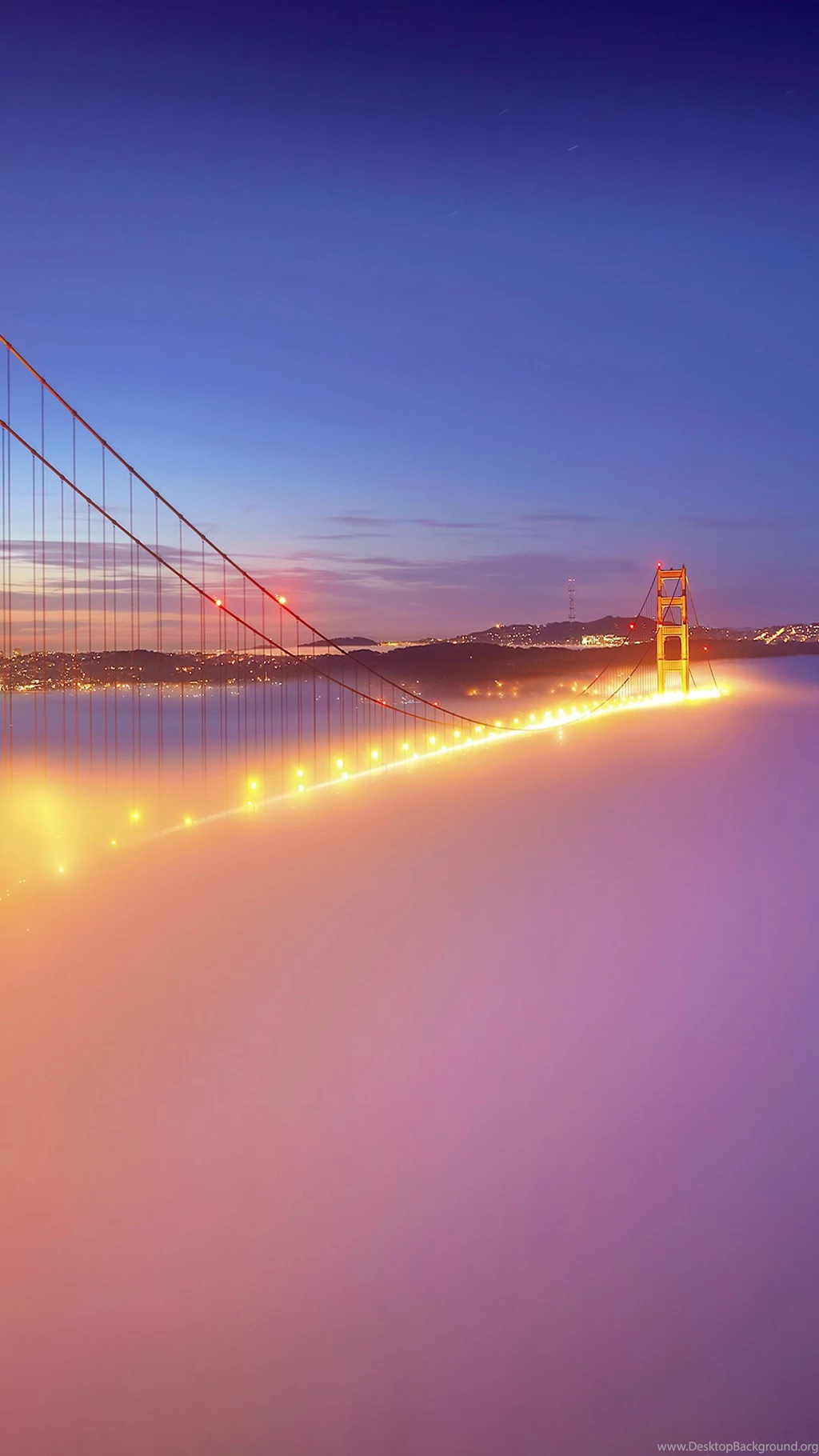 San Francisco Golden Gate Bridge Fog Android Wallpapers Free Download