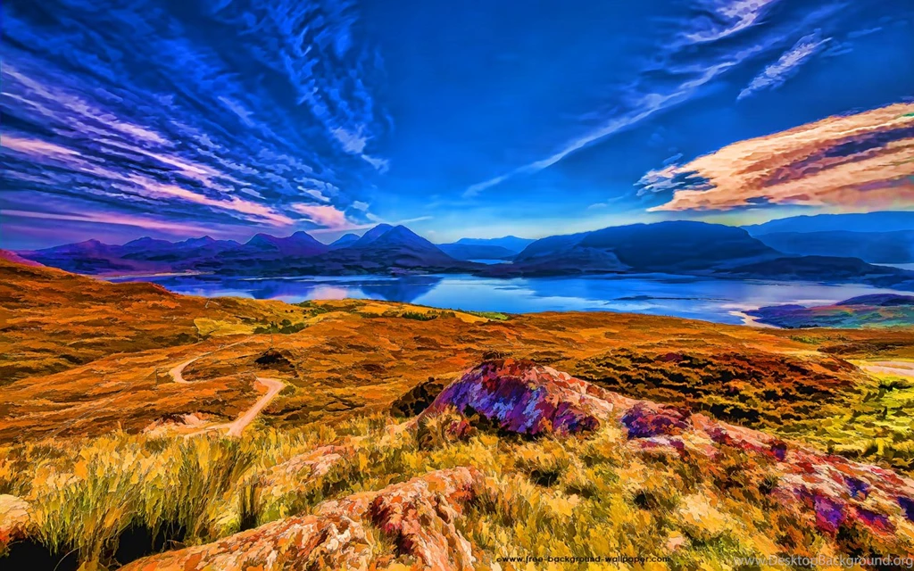 Loch Torridon And Mountains Beautiful Desktop Wallpapers   1280x800 ...