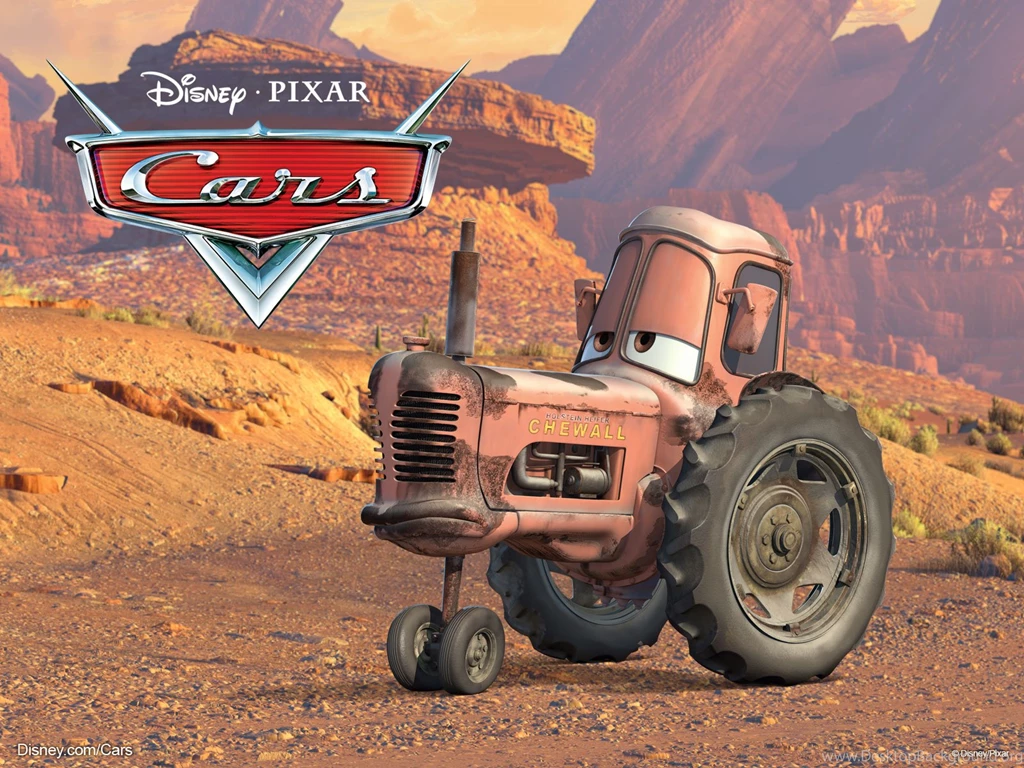 The Tractor From Pixar's Cars Movie Desktop Wallpapers