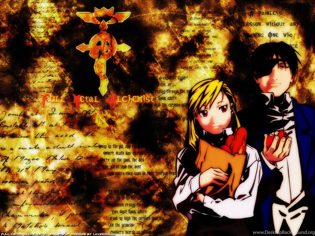 Fullmetal Alchemist Roy Mustang Riza Hawkeye : Desktop And Mobile ...