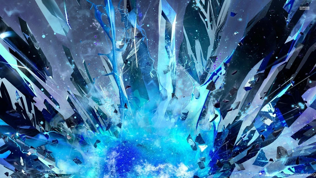 Blue Crystal Wallpapers Wallpapers Zone