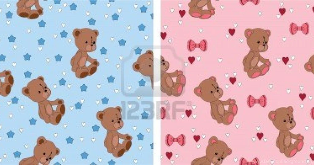 Artistic Seamless Cute Wallpapers With Teddy Bear