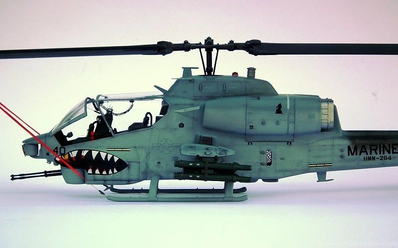AH 1W SUPER COBRA Attack Helicopter Military Weapon Aircraft (23 ...
