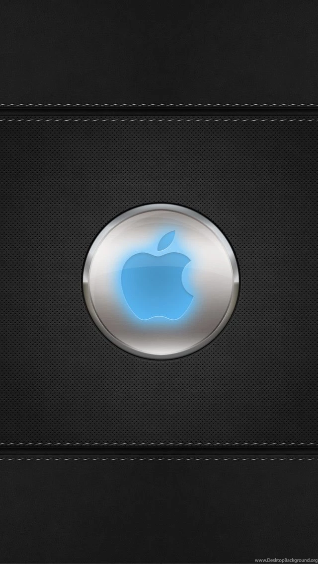 Blue Apple Logo iPhone 5 Wallpapers