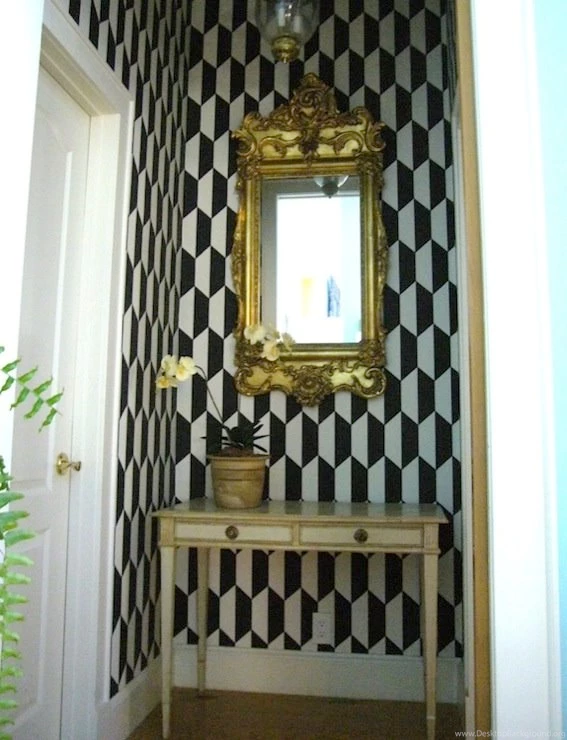 Black And White Geometric Wallpapers Design, Decor, Photos ...