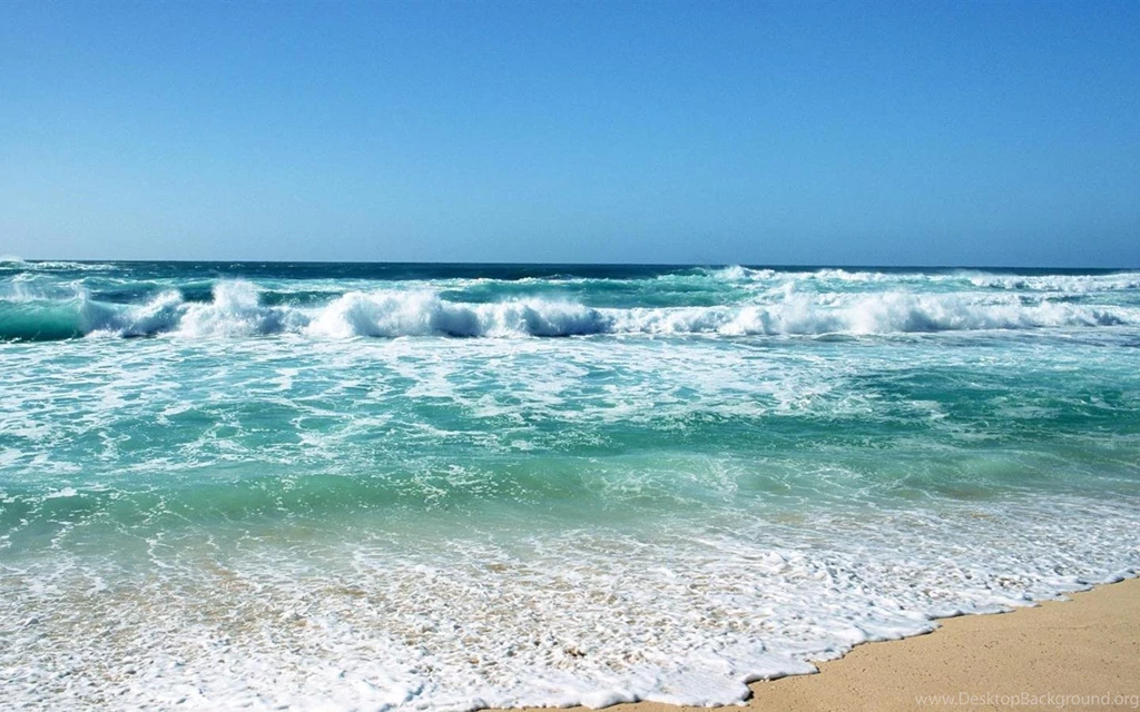 1440x900 Beautiful Blue Stormy Sea Of Beach Desktop Backgrounds