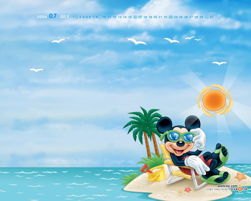 July 2006 Calendar Fancy Cyworld CG Wallpapers 1280x1024 NO.10 ...