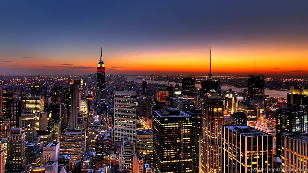 Download Wallpapers 2560x1440 New York, Night, Skyscrapers, Top ...