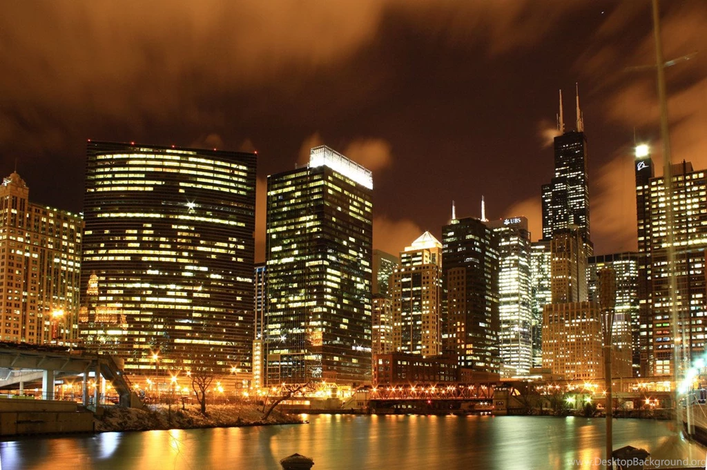 6 Chicago Wallpapers Chicago Skyline :: Chicago Nights Wallpapers Hd
