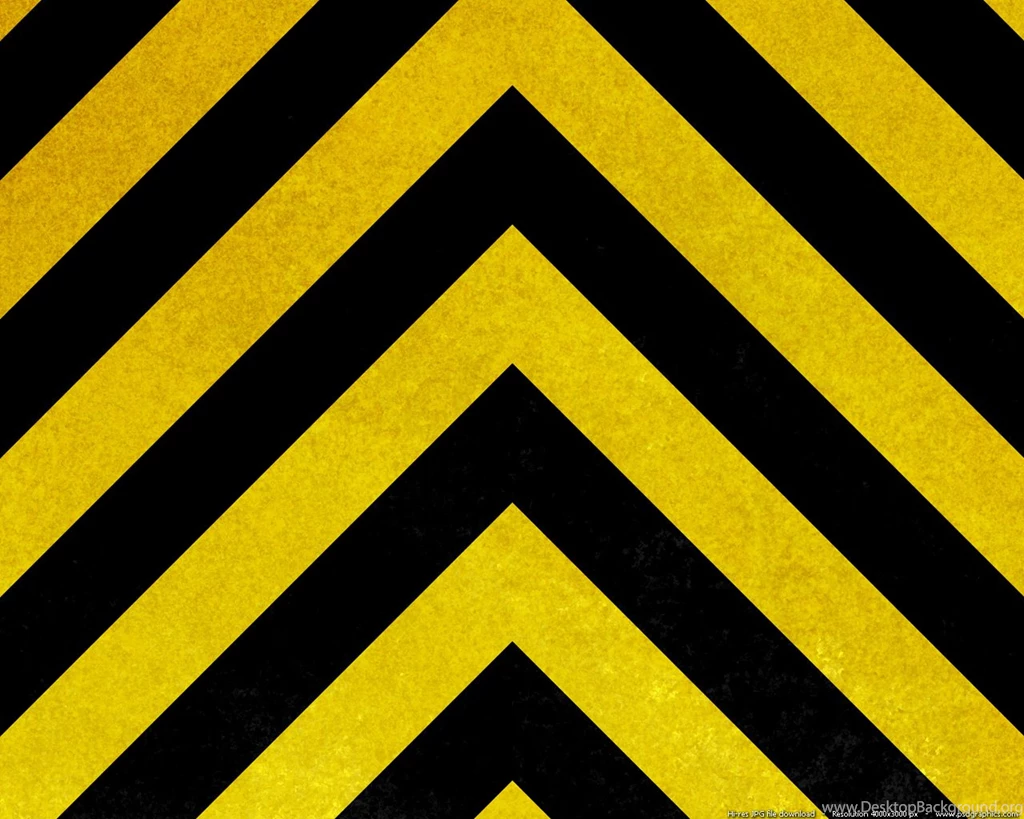 Yellow Hazard Stripes Texture