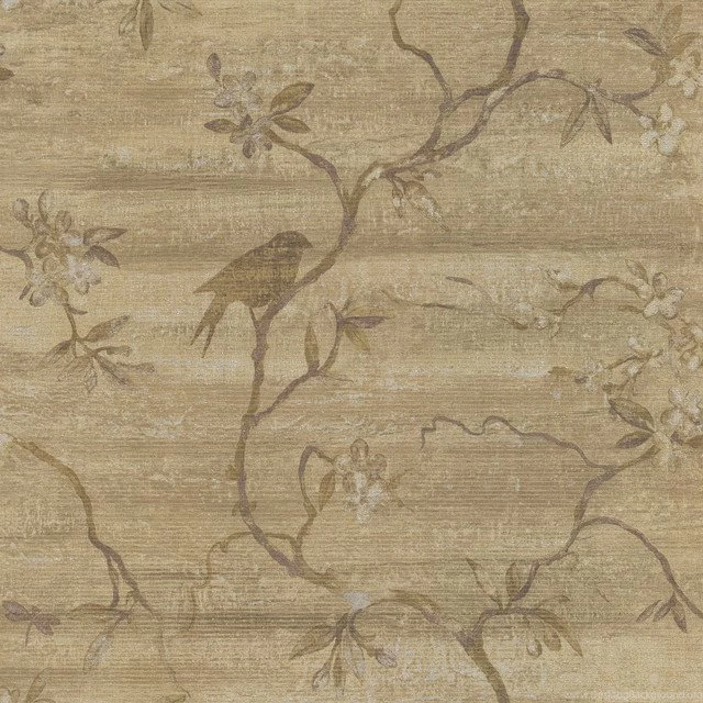 Corvus Bird Tree Wallpaper, Bolt, Light Brown Asian Wallpapers ...