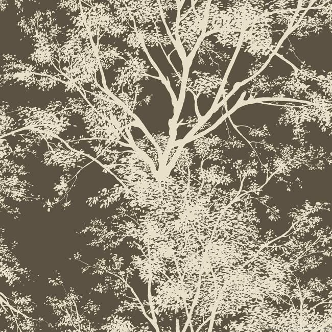 Interior Place Brown Cream AP7505 Tree Silhouette Wallpapers ...