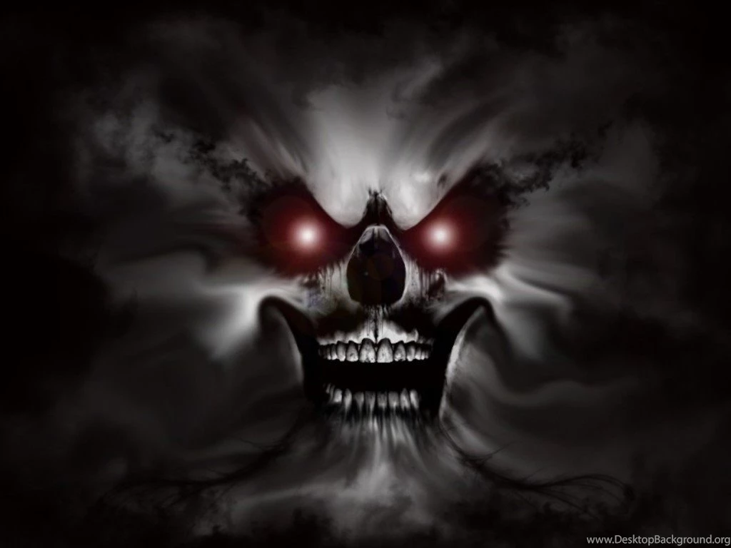 Wallpapers Skullls Haunted Skull The Free 1024x768
