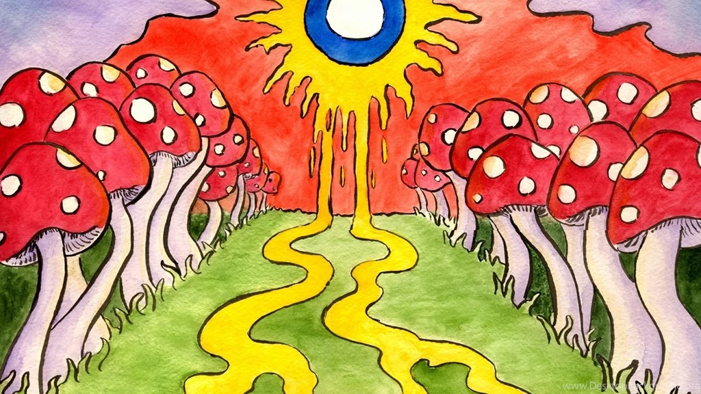 1280x720 Cool, Trippy Background, Amazing, Trippy, Mushrooms ...