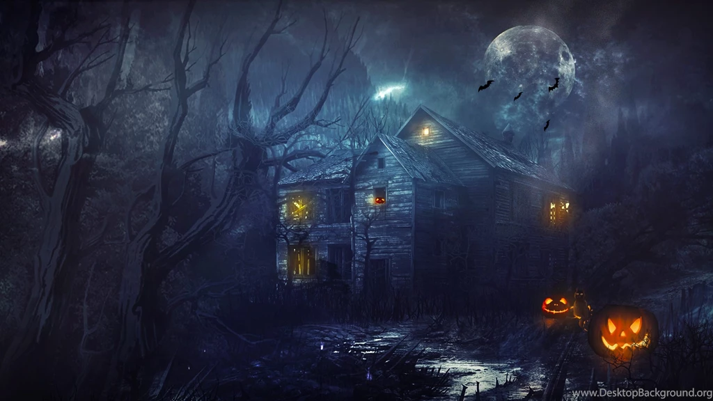 Scary House In Fantasy Forest Wallpapers HD For Desktop