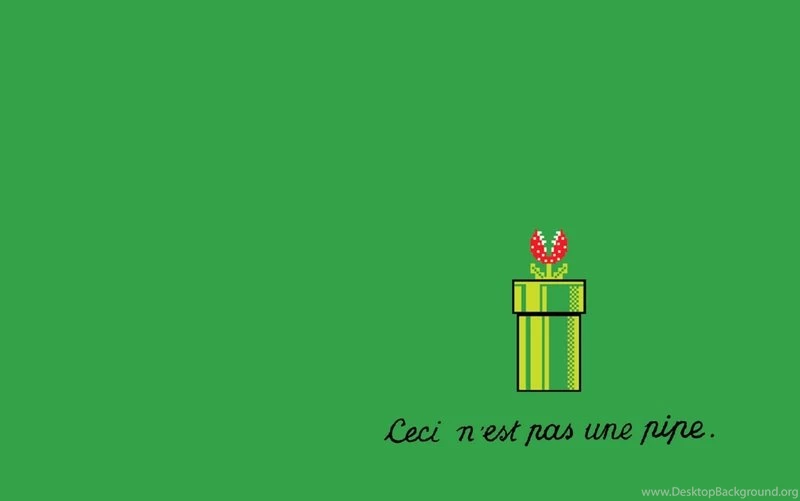 Video Games Minimalistic Text Mario Bros Parody Gamers Pipes ...