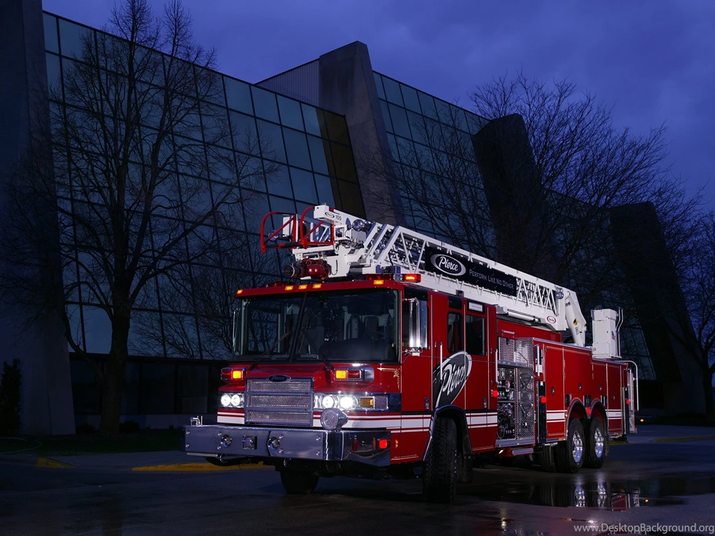 2004 Pierce Quantum Rear Mount Aerial Firetruck Wallpapers ...