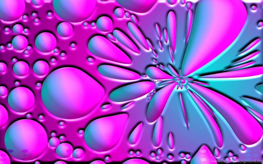 DeviantArt: More Like Pink And Blue Bubble Wallpapers By Sookiesooker