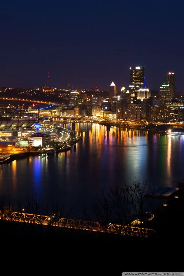 Downtown Pittsburgh Skyline HD Desktop Wallpapers : Mobile : Dual ...