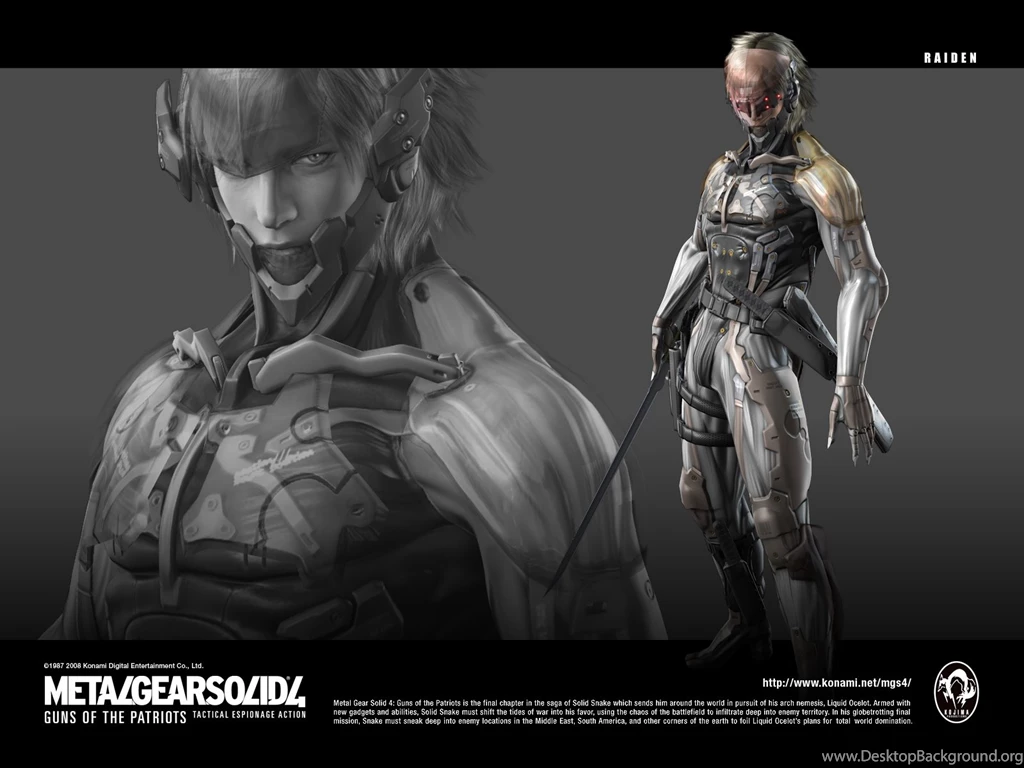 Metal Gear Solid Art Raiden